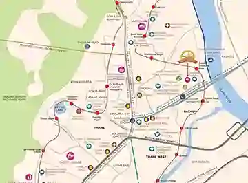 Dosti West County Location Map